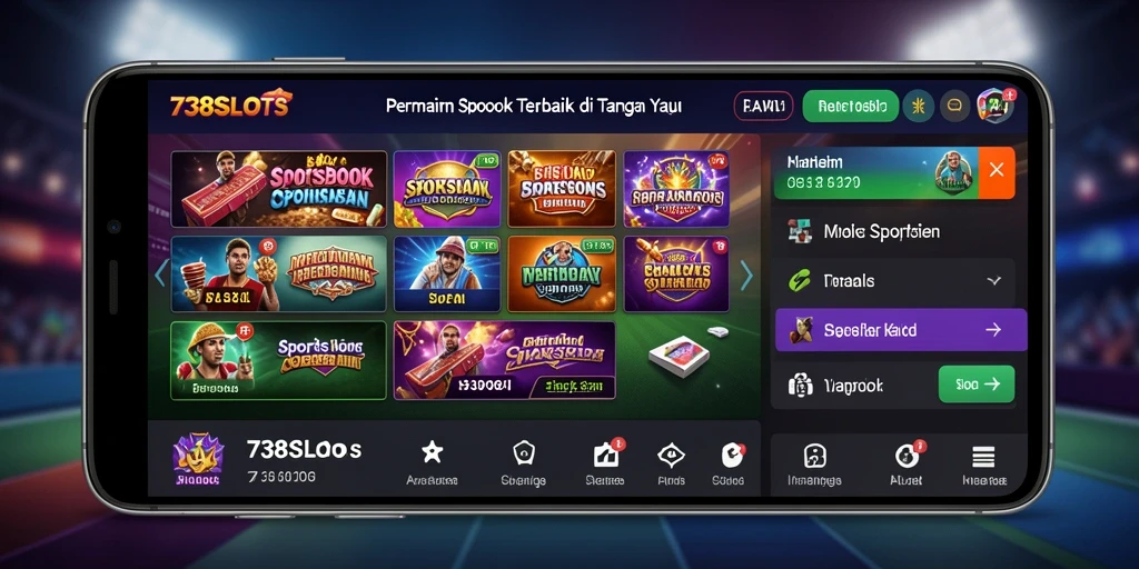 Tampilan gameplay Sportsbook yang mengasyikkan di 738SLOTS.
