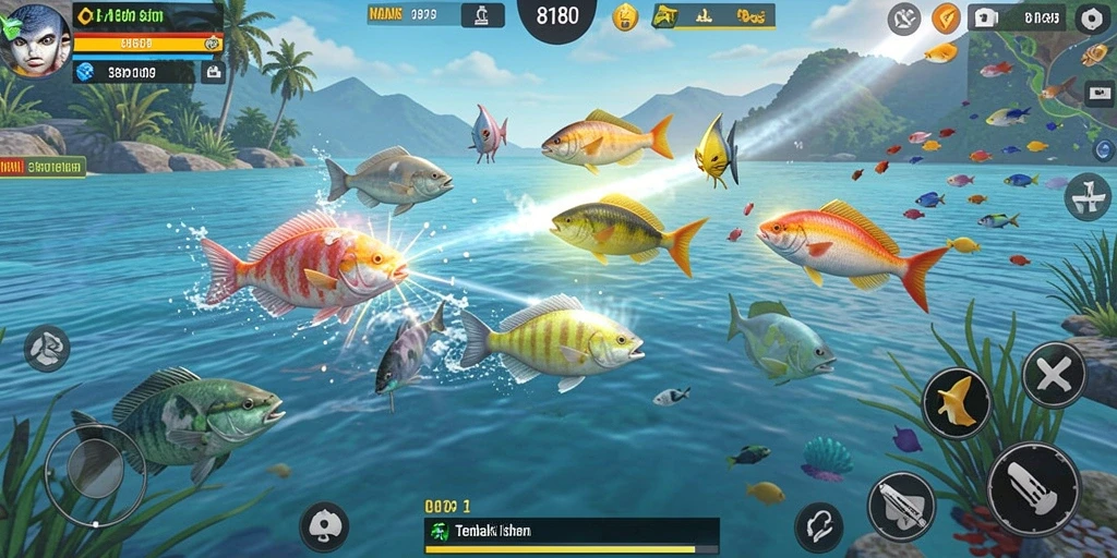 Tampilan gameplay Tembak Ikan yang menantang dan seru di 8180.