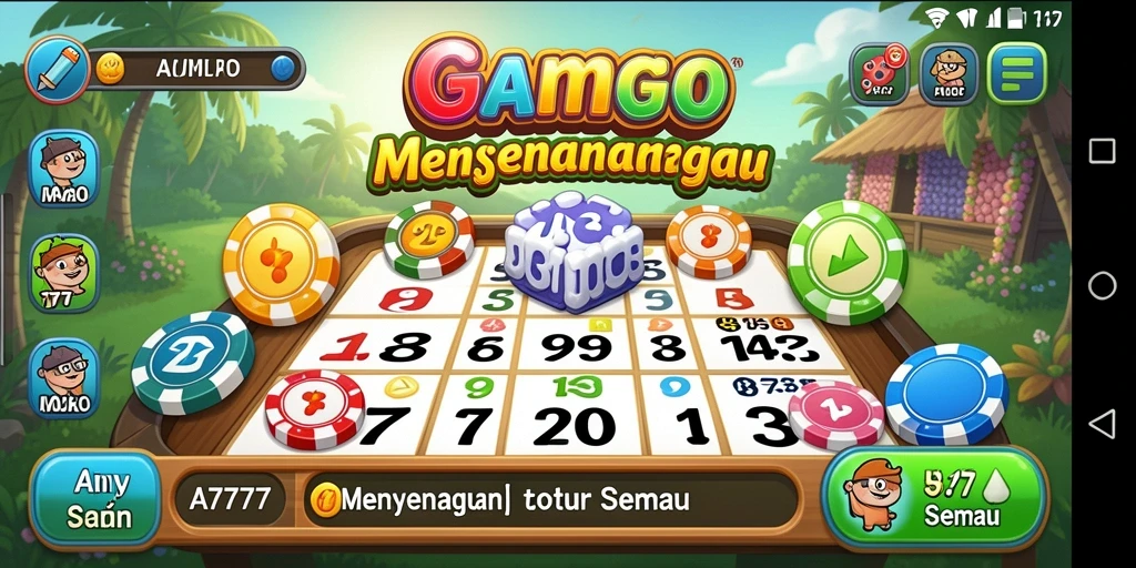 Tangkapan layar A7777 menampilkan gameplay Bingo yang seru dan interaktif.