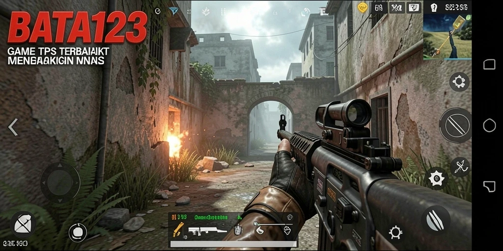 Tangkapan layar gameplay BATA123 menampilkan pertempuran seru di arena terbuka.
