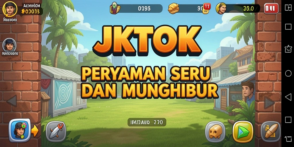 Tampilan gameplay <strong>JKTOK</strong> yang menampilkan karakter dalam mode idle.
