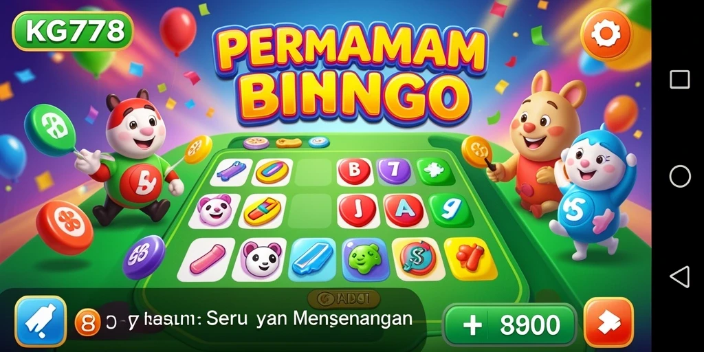 Screenshot gameplay KG778 menampilkan momen seru bermain Bingo.