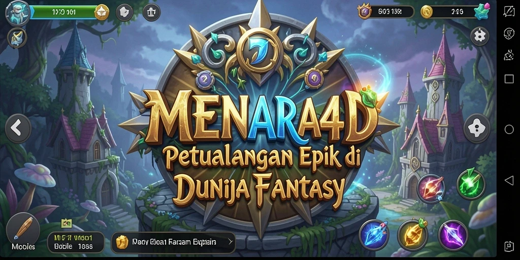 Tampilan seru gameplay MENARA4D yang memukau.