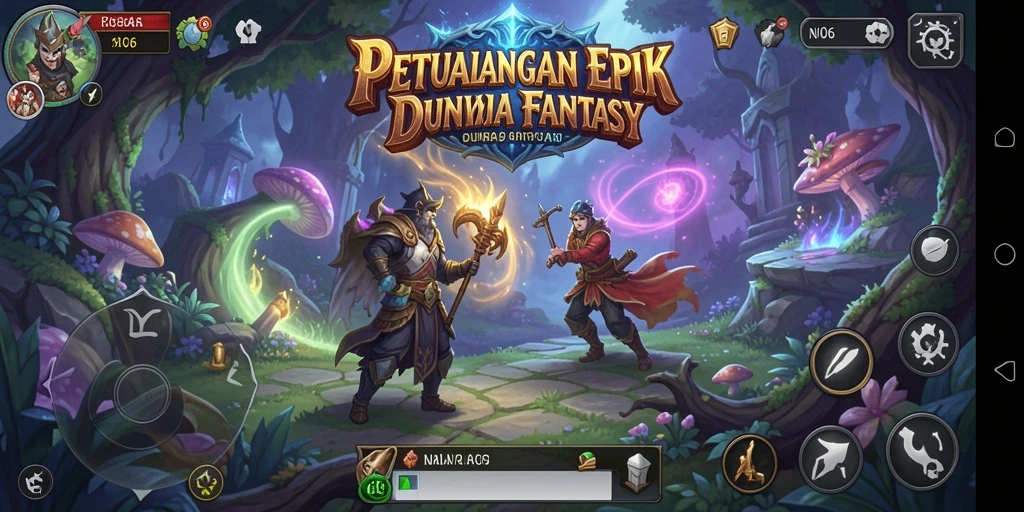 Gambaran menarik dari gameplay RPG N06 yang epik.