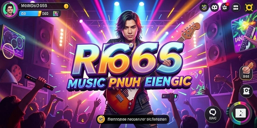 Screenshot gameplay RR666 menunjukkan pengalaman menyanyi yang seru dan interaktif.