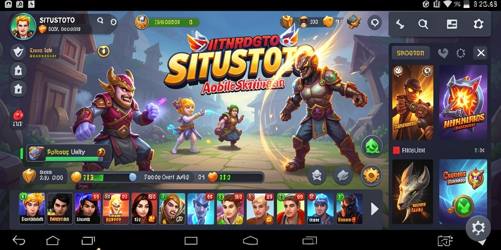 Tampilan antarmuka utama aplikasi SITUSTOTO yang intuitif.