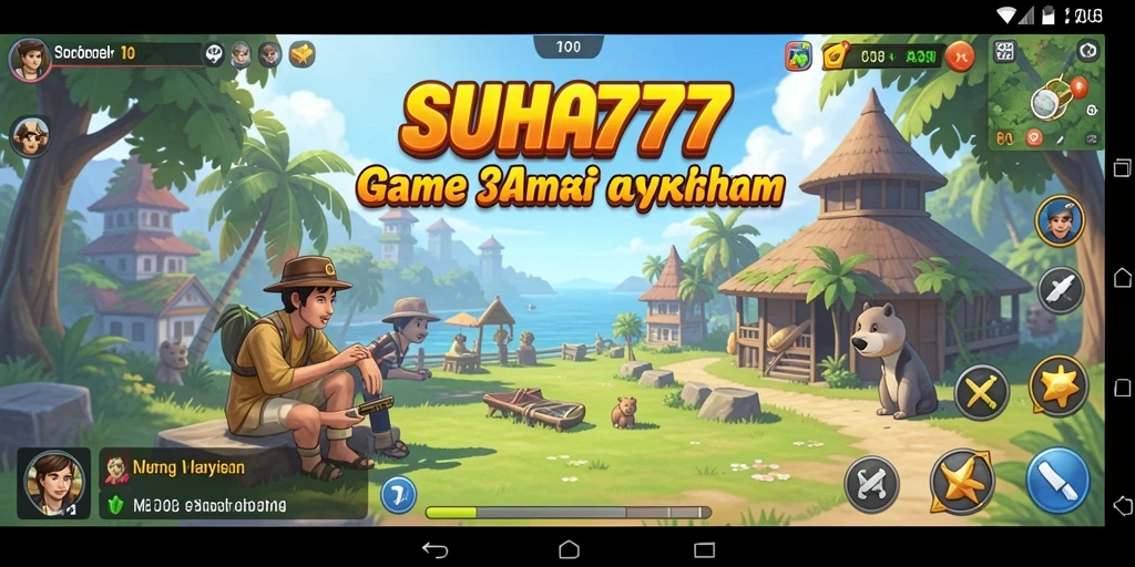 Screenshot utama menunjukkan gameplay menarik dari SUHU777.