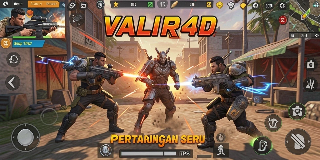 Tampilan gameplay VALIR4D dengan aksi seru dan grafis menawan.