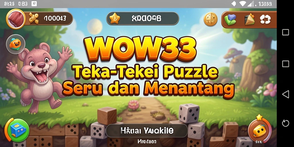 Screenshot gameplay WOW33 menunjukkan pengalaman puzzle yang menarik.